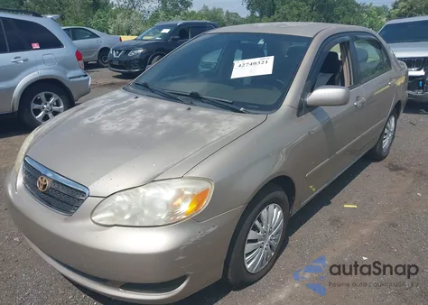 2006 Toyota Corolla Le из США, поврежденный, VIN 2T1BR32E76C636518
